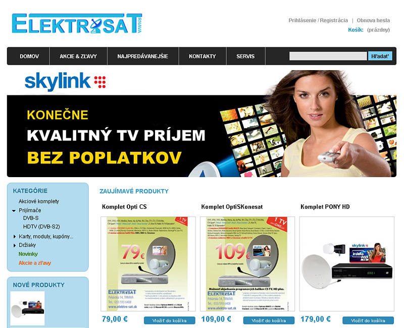 Elektro-Sat.sk - E-shop pre predaj satelitnej techniky